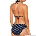 Annigo Women's Two Piece Vintage Swimsuit Tropical Pineapple Floral Printed Bikini Set with Padding Boho Navy B078Y69RQL